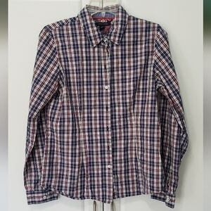Womens Tommy Hilfiger Red & Blue Plaid Shirt Medium